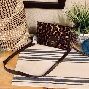 NWT Cheetah Print Ralph Lauren Crossbody